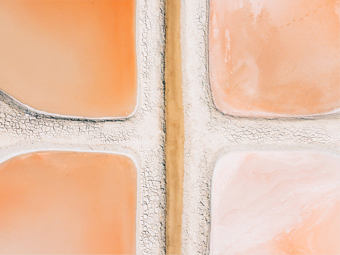 photo aerienne de marais rose photo d'art pour deco murale