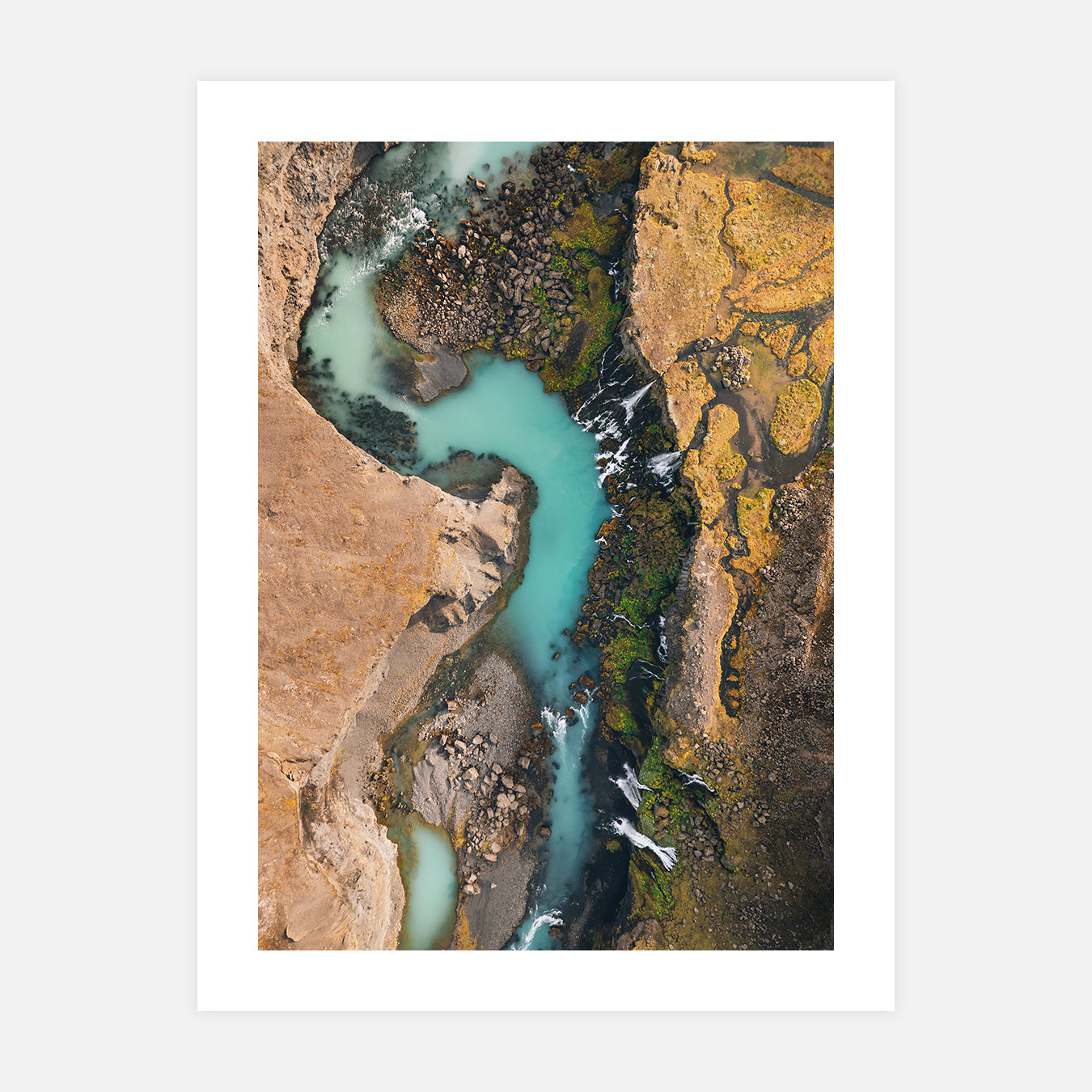 Rivière bleue - Photo d'art