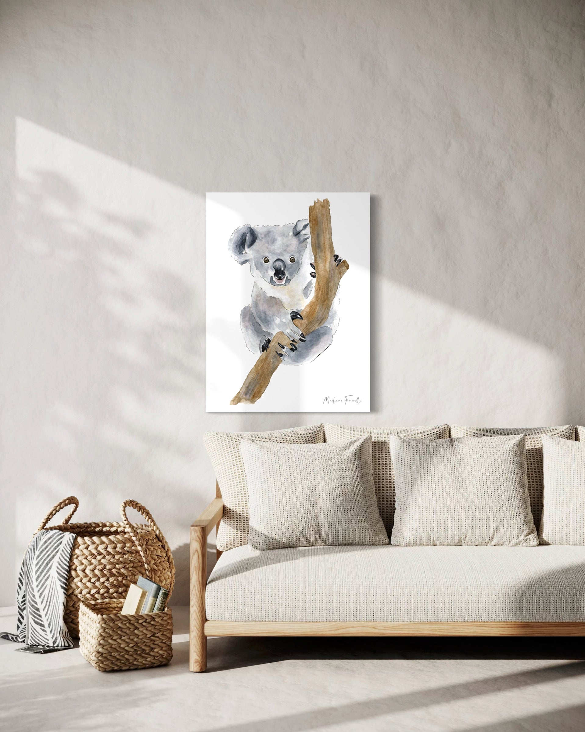 Eli le koala - Peinture et illustration d'art