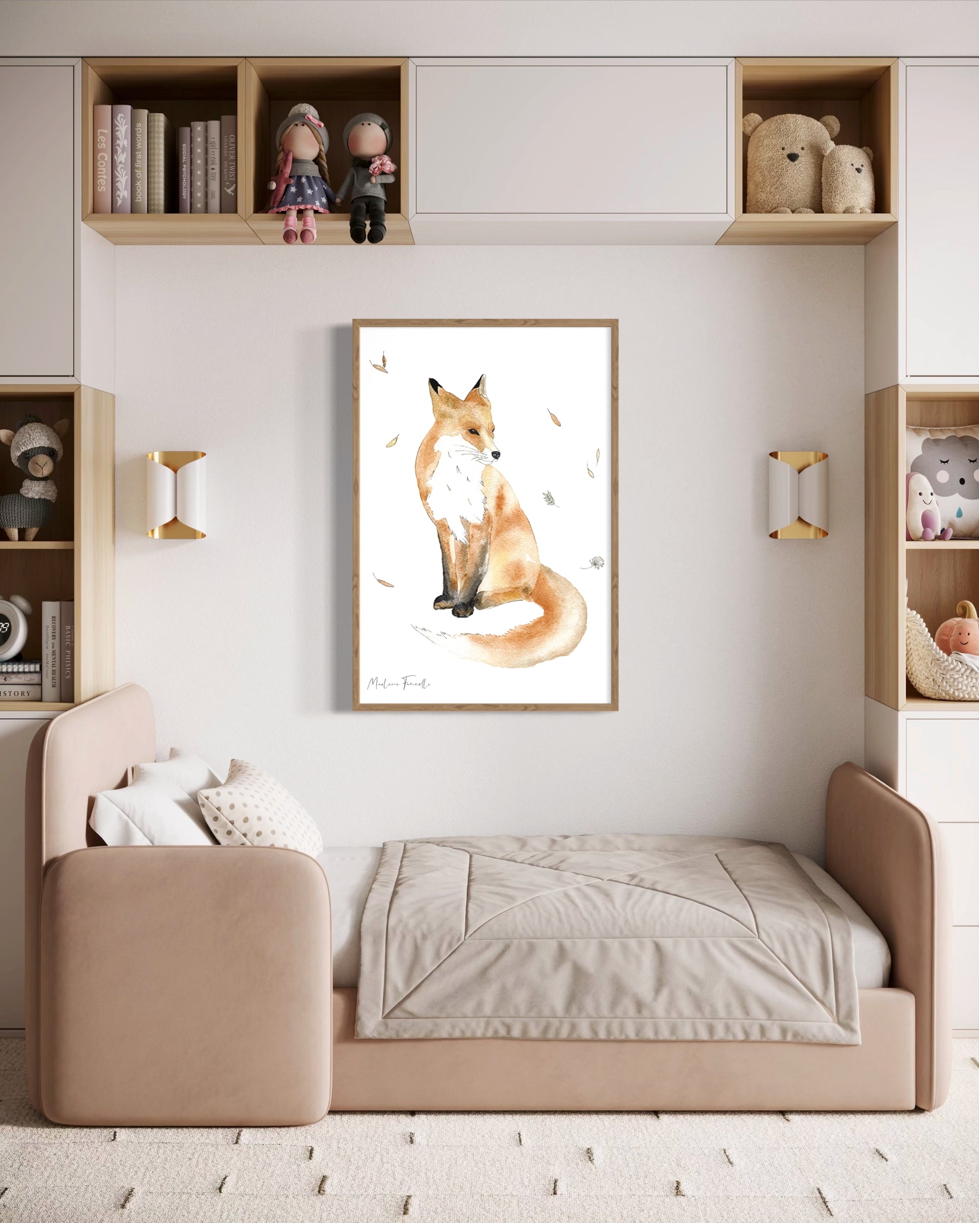 Gaspard le renard - Peinture et illustration d'art