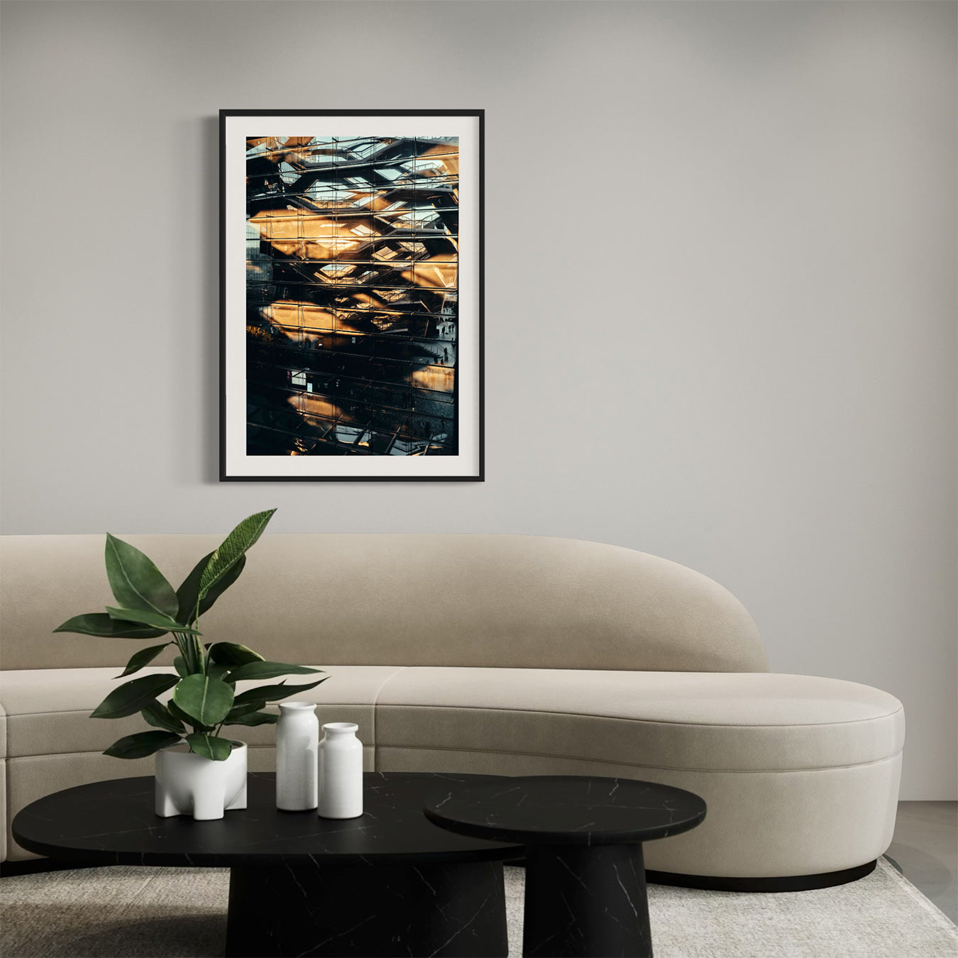 Coucher de soleil new-yorkais - Photo d'art