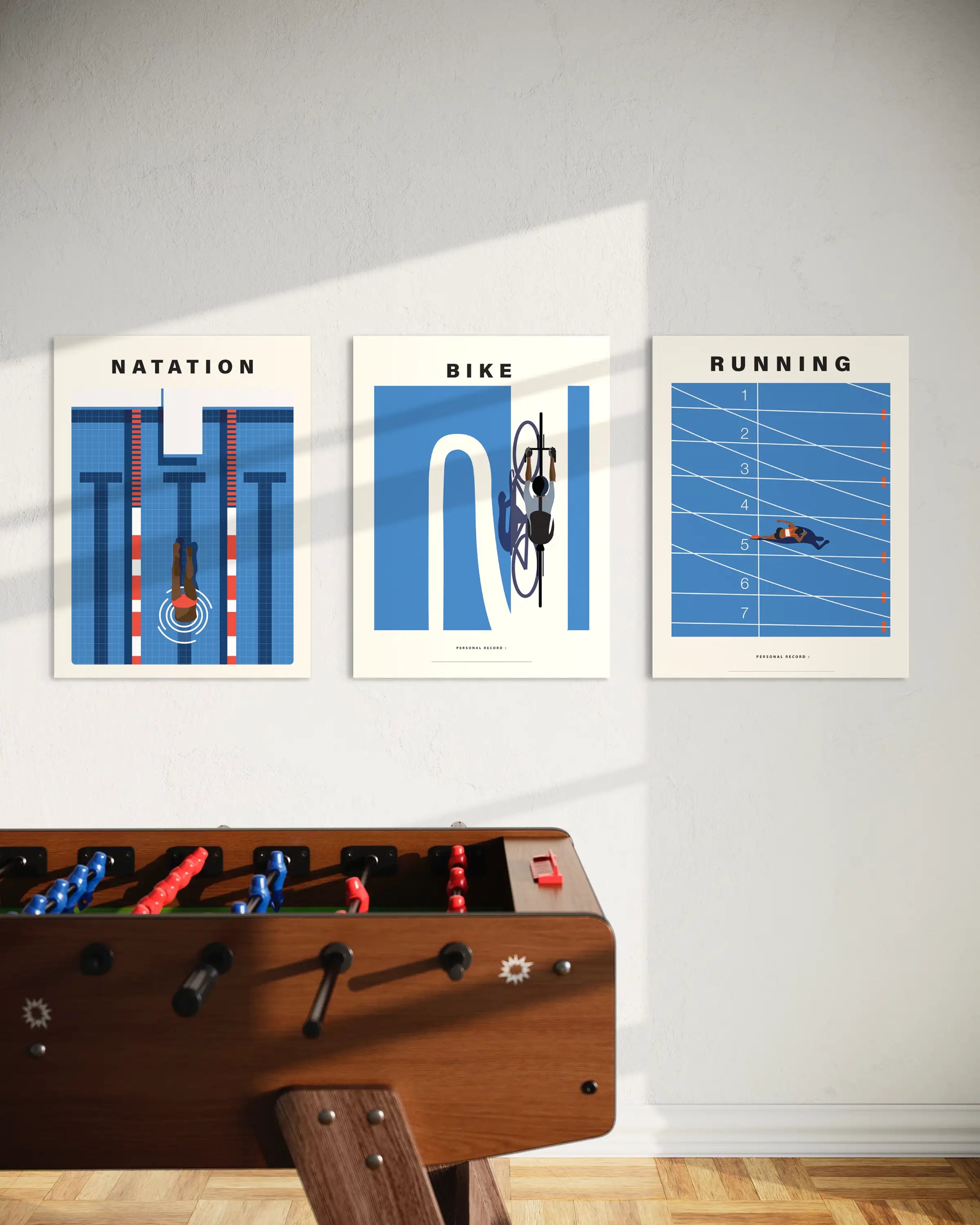 affiche-poster-sport-illustration-ségolène-teillauchet-running-biking-natation