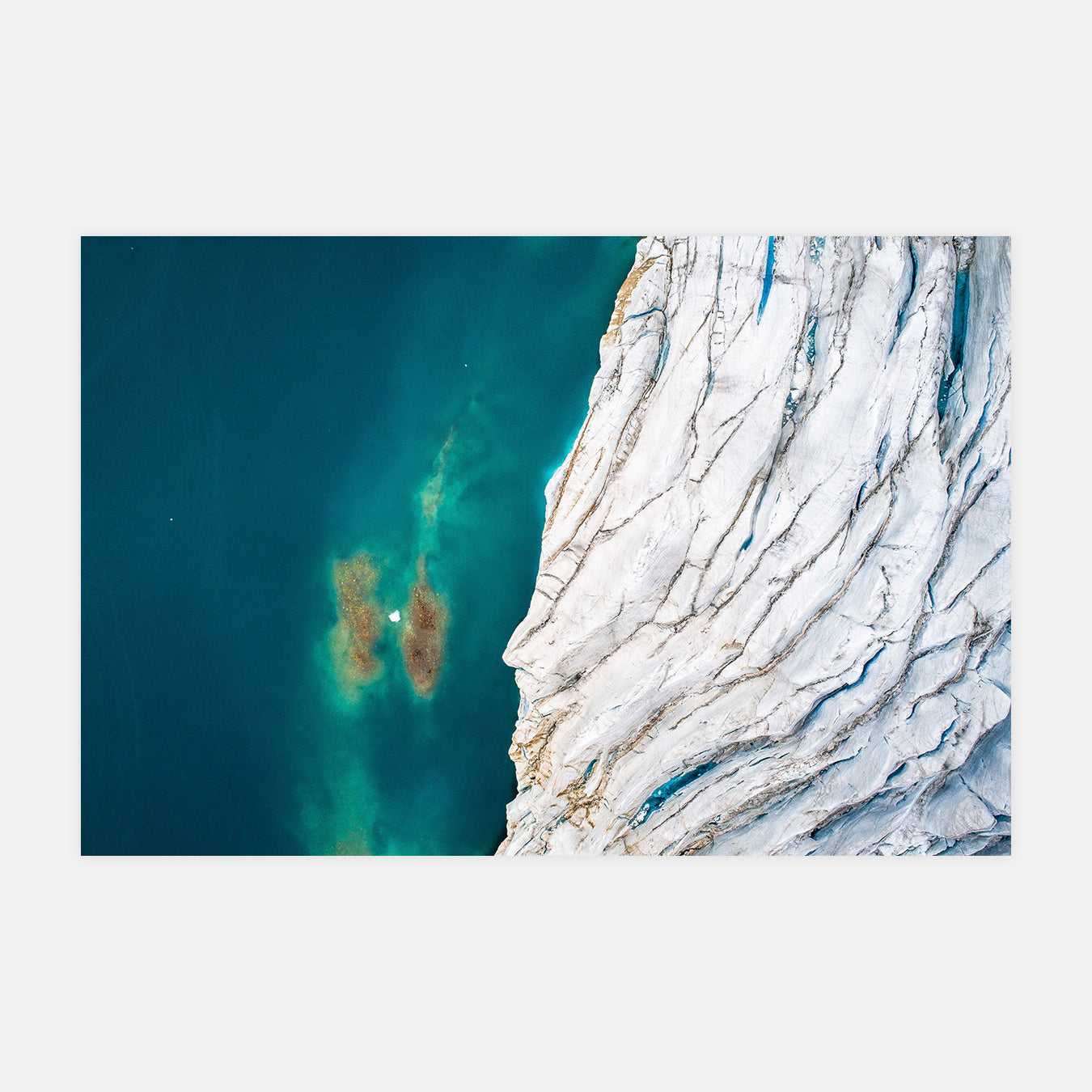 Au dessus du glacier - Photo d'art