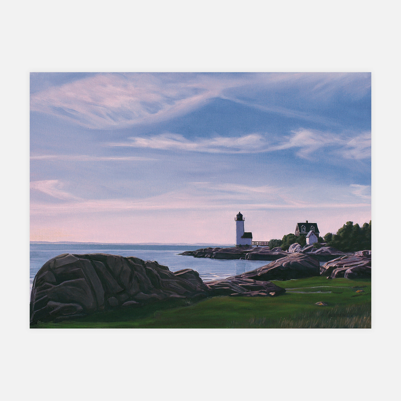 Squam Light Evening - Peinture d'art