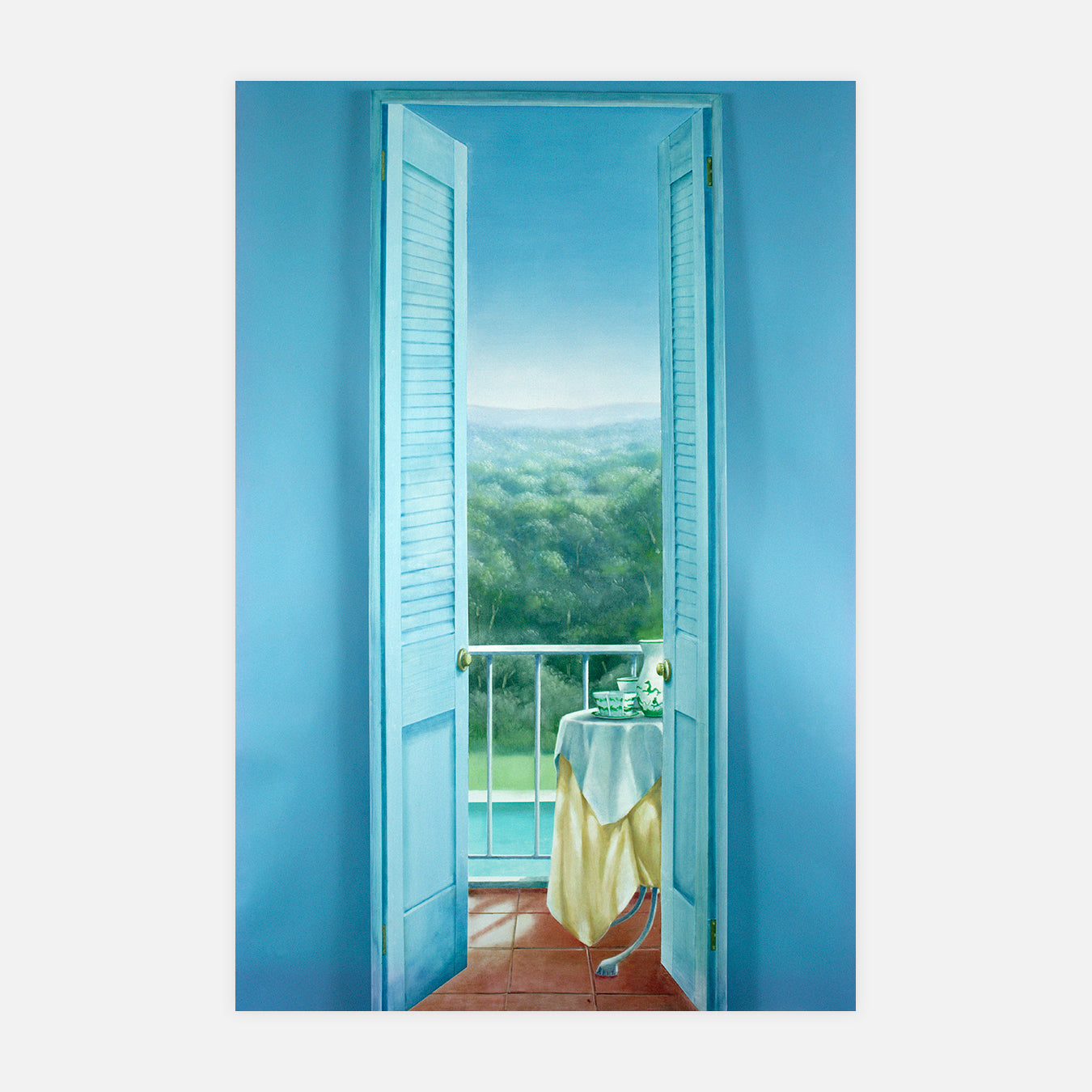 Petit-déjeuner à Ste-Maxime - Peinture d'art