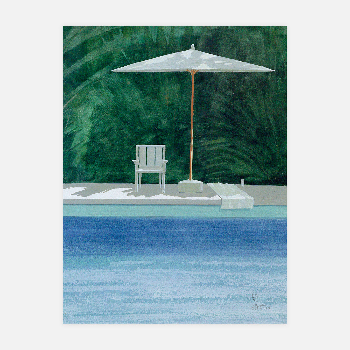 Poolside - Peinture d'art