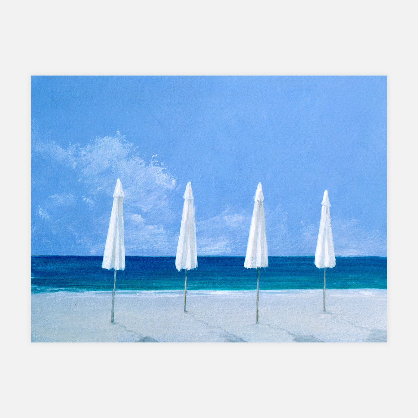 Parasols de plage - Peinture d'art