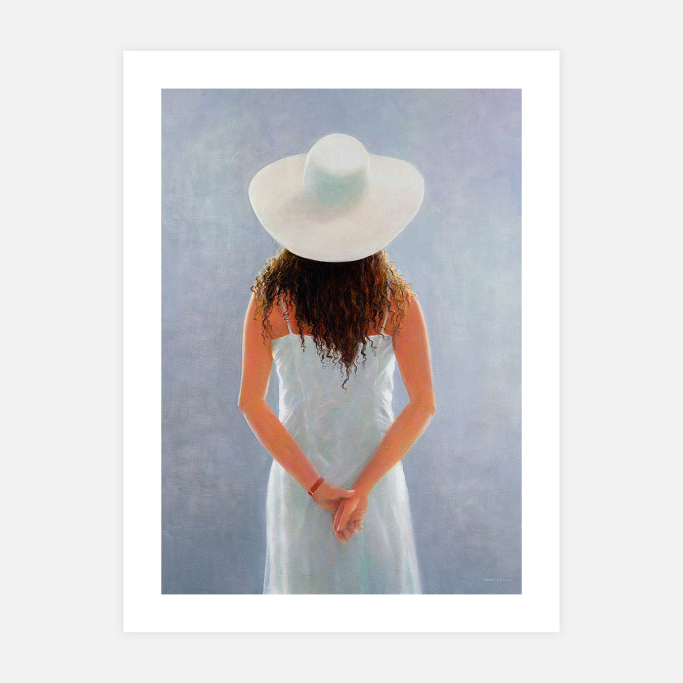 Portrait de vacances - Peinture d'art