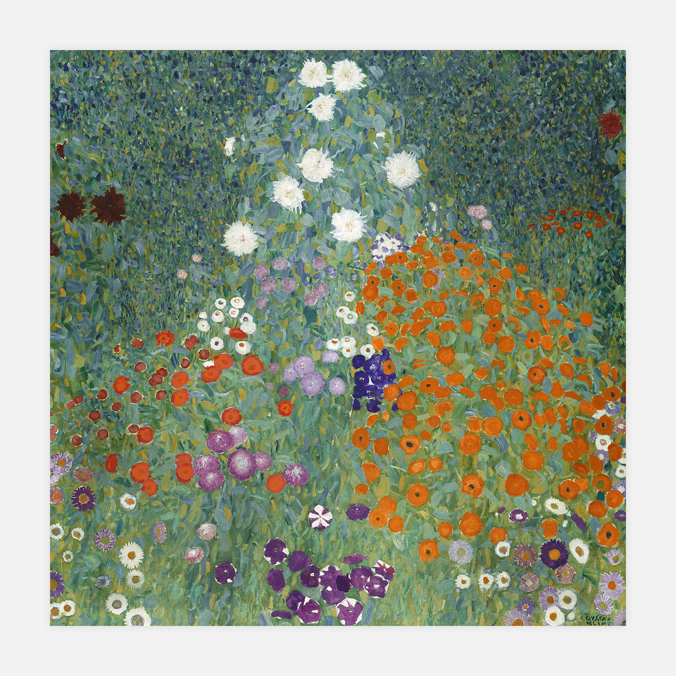 Jardin de fleurs - Peinture d'art
