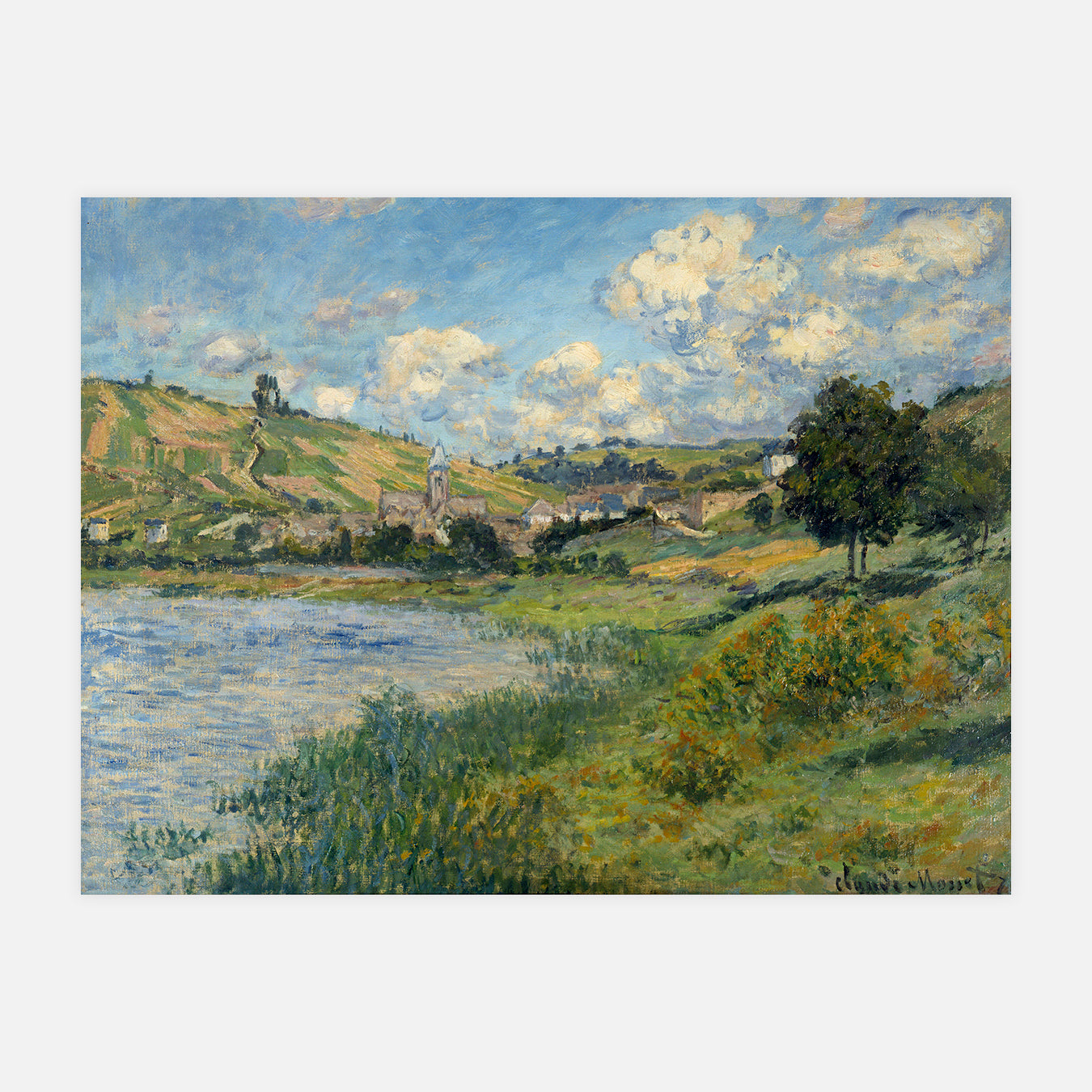 Paysage, Vétheuil - Peinture d'art
