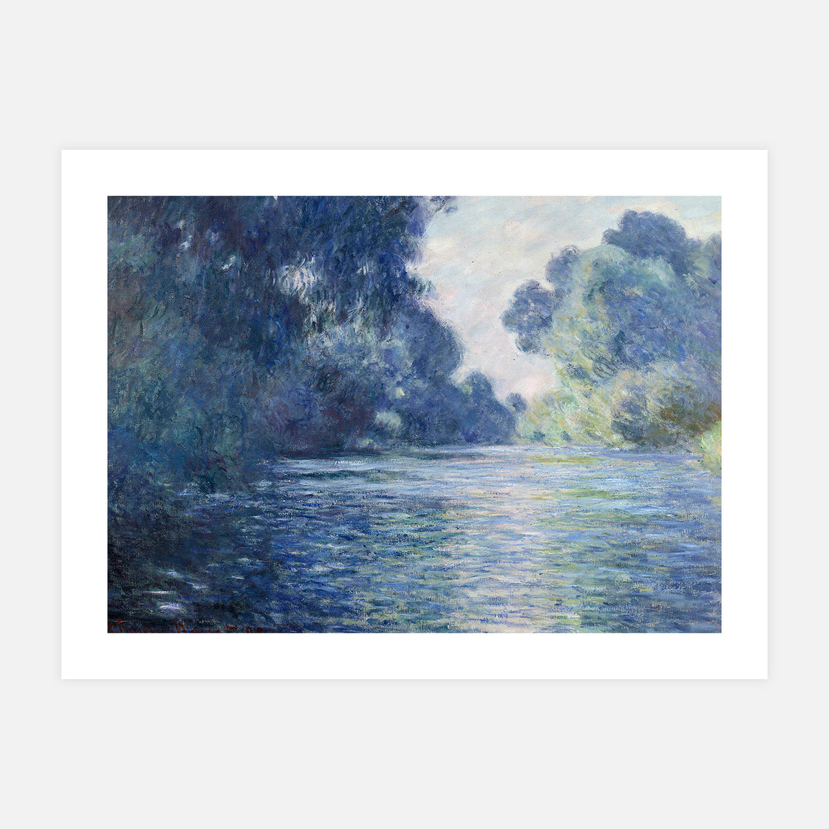 Bras de Seine près de Giverny de Claude Monet - Reproduction photo