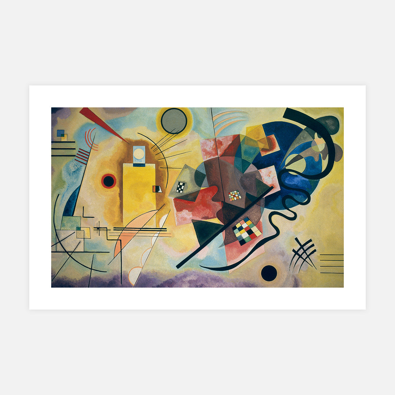 Jaune-Rouge-Bleu - Peinture d'art