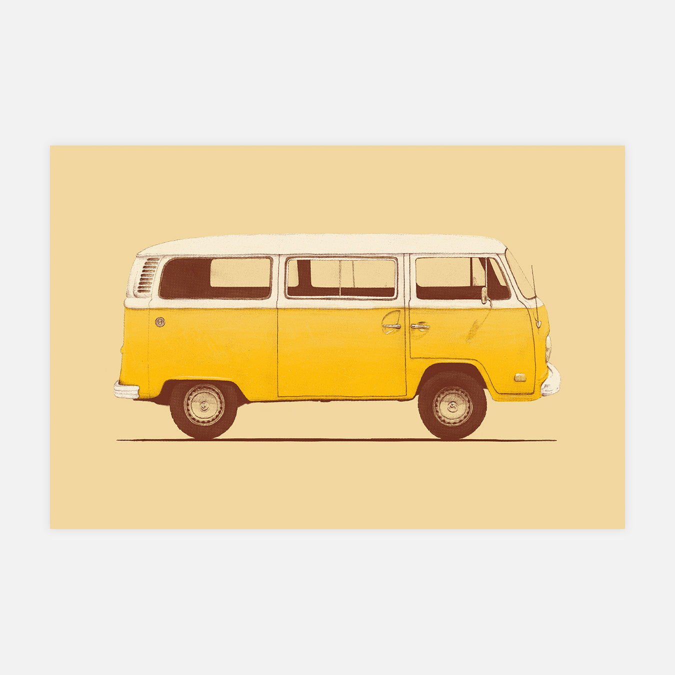 Yellow van - Peinture d'art