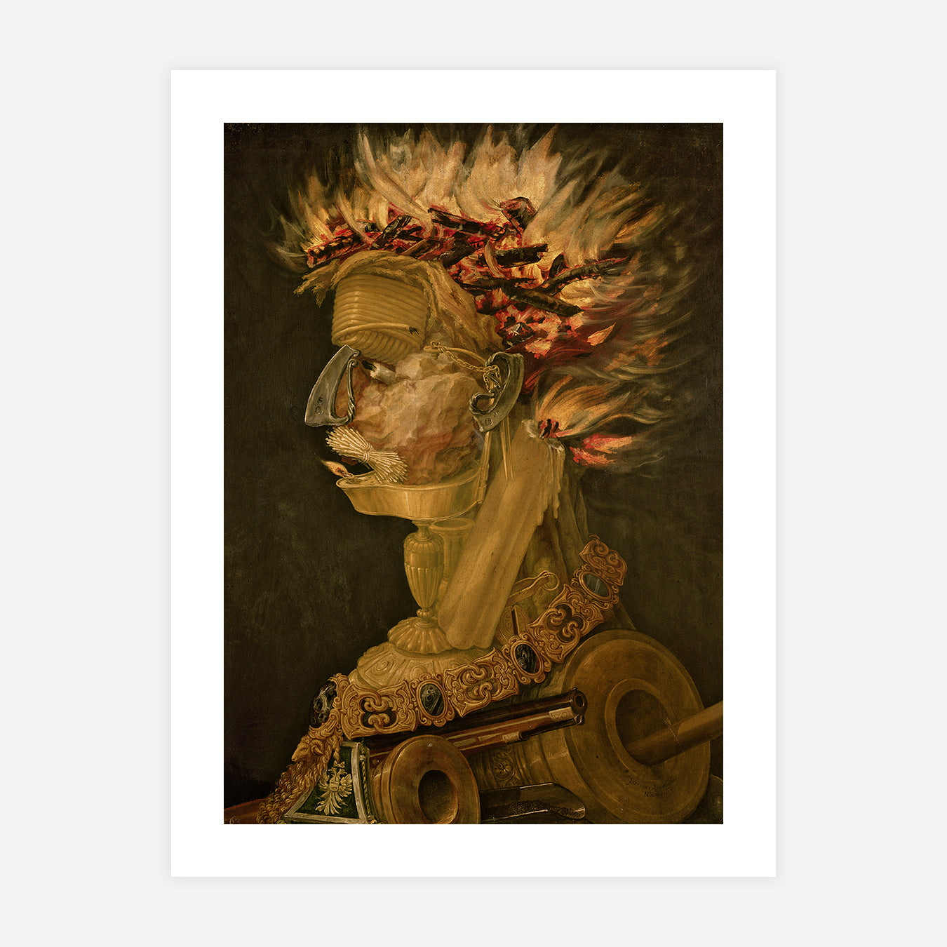 Le feu - Peinture d'art