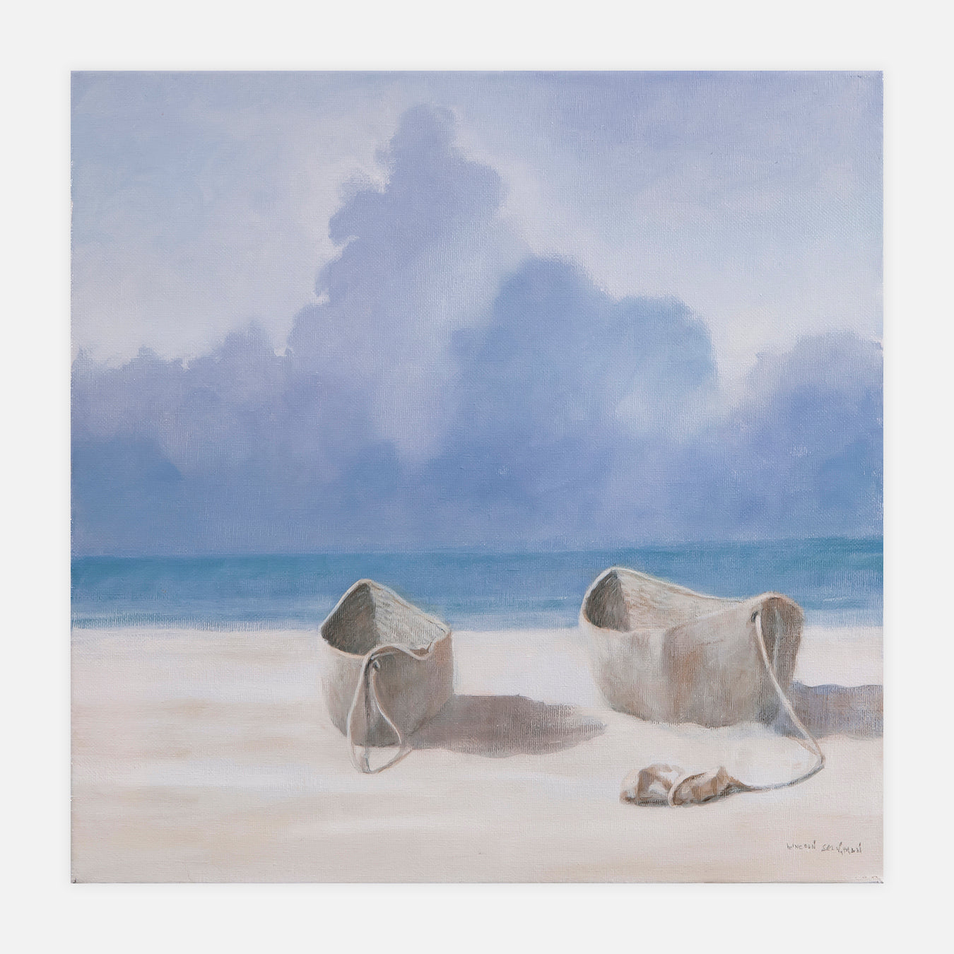 Pirogues pour pêcheurs - Peinture d'art