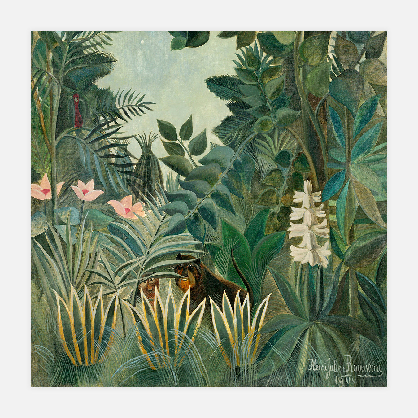 La jungle equatoriale - Peinture d'art