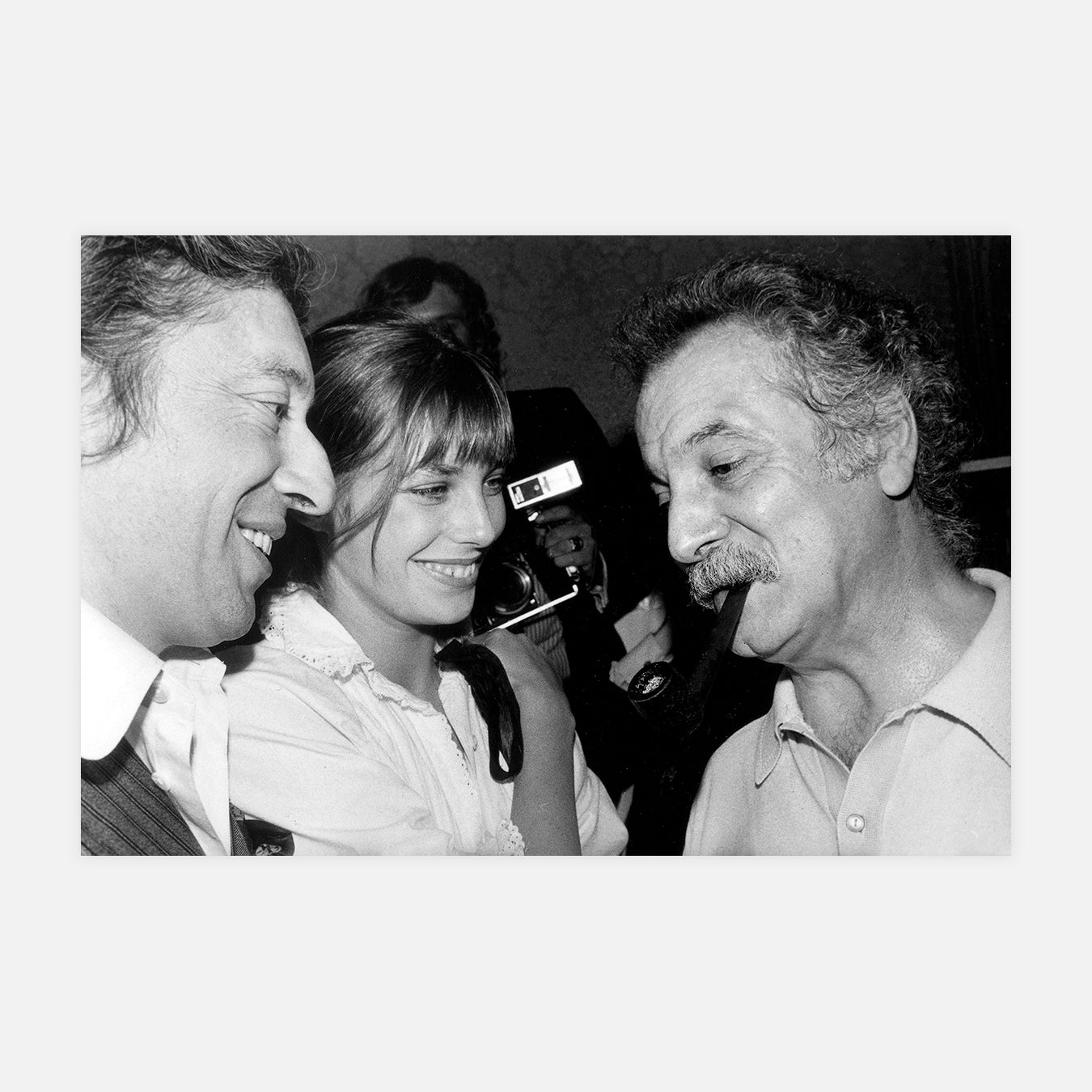 Brassens avec Jane Birkin et Gainsbourg - Photo d'art