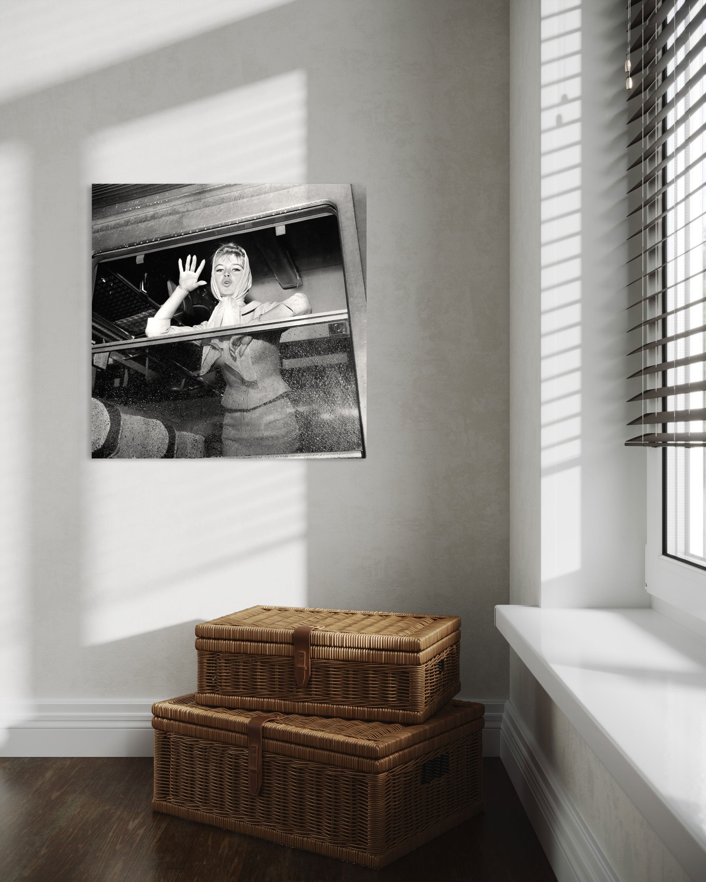 Brigitte Bardot en voyage pour l'Espagne - Photo d'art