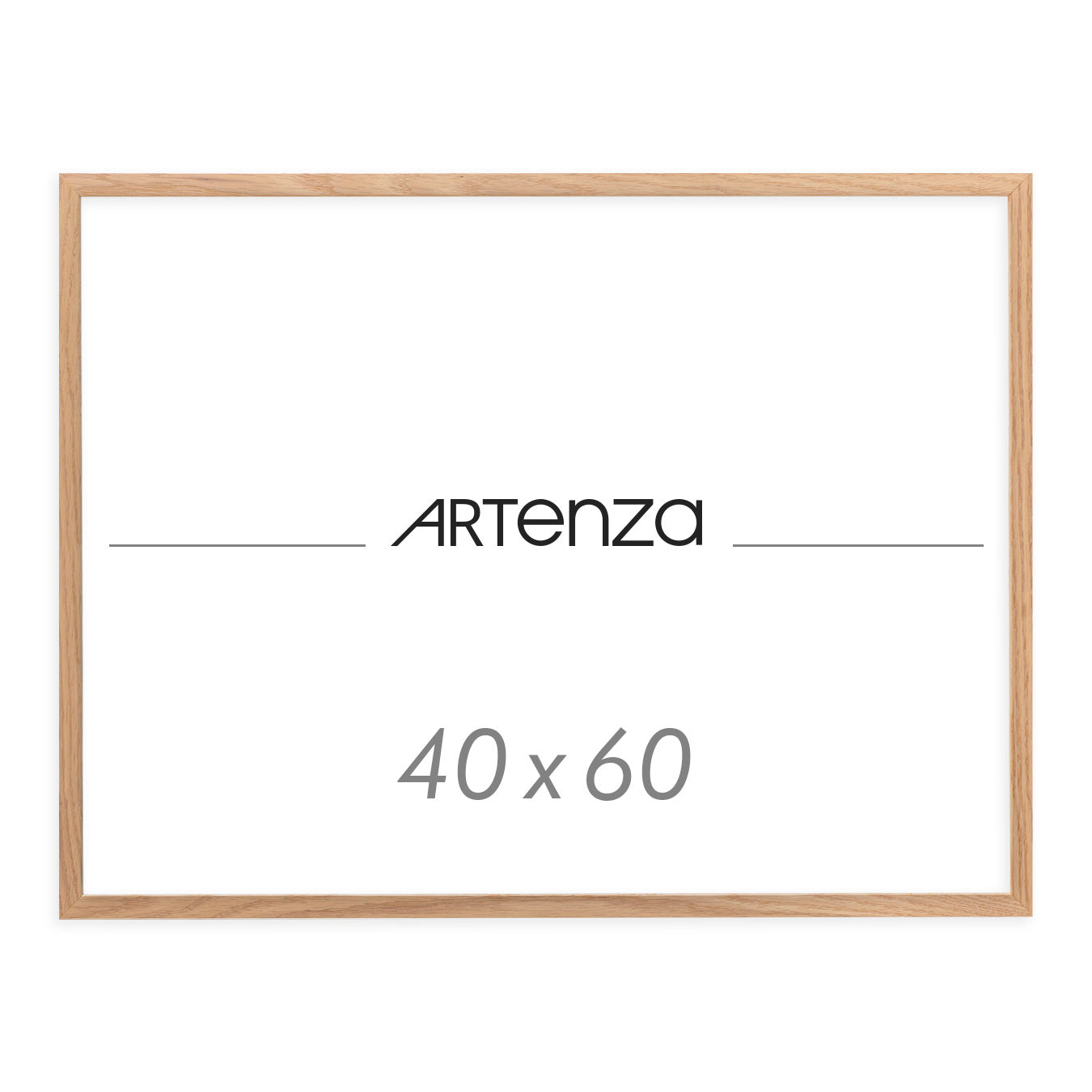 Cadre paysage chêne en bois