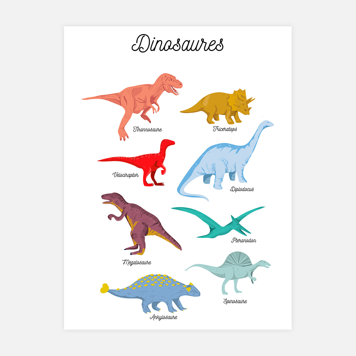 Dinosaures - Illustration d'art