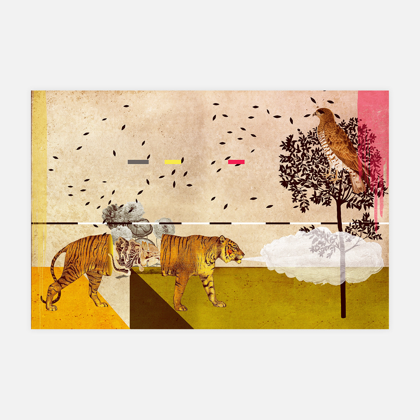 En 1848 Darwin se rend à Malvern - Illustration d'art