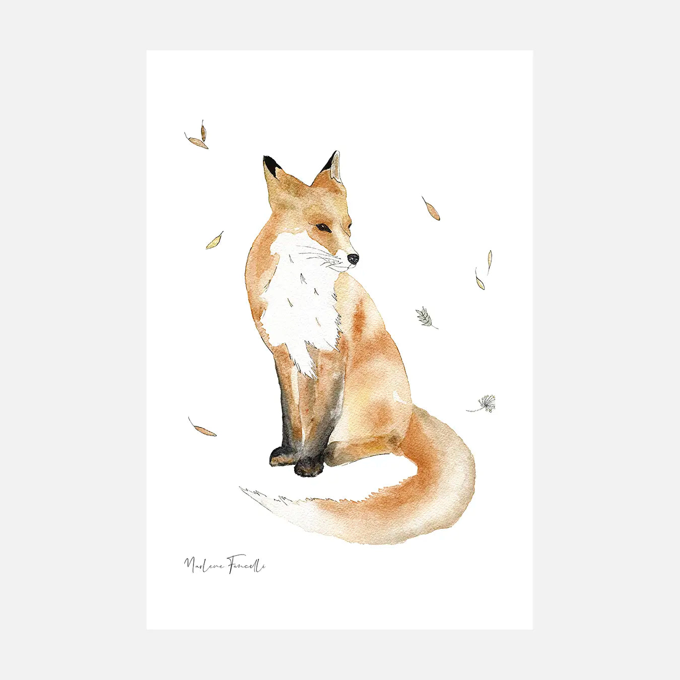 Gaspard le renard - Peinture et illustration d'art