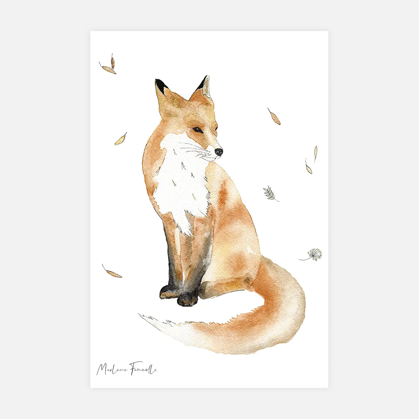 Gaspard le renard - Peinture et illustration d'art