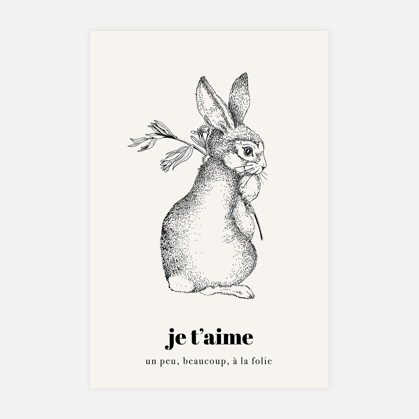 Je t'aime - Illustration d'art