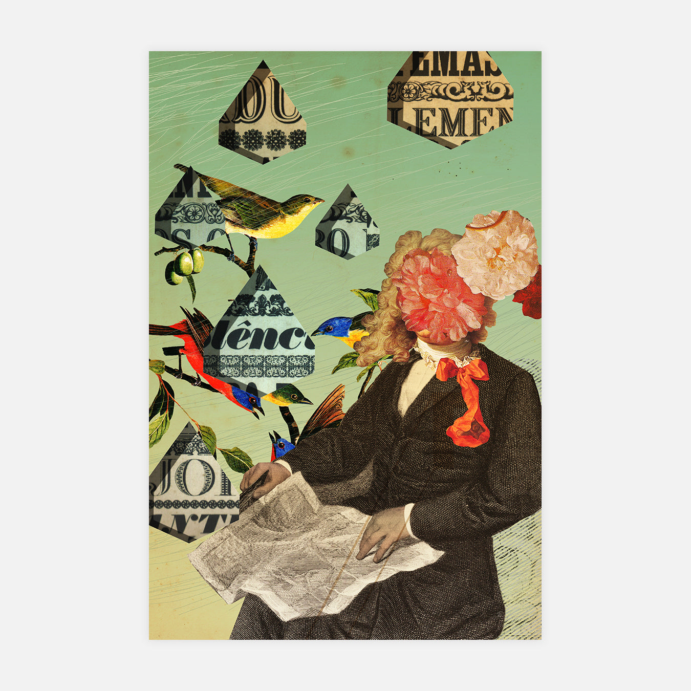 J'ai trouvé le F - Illustration d'art