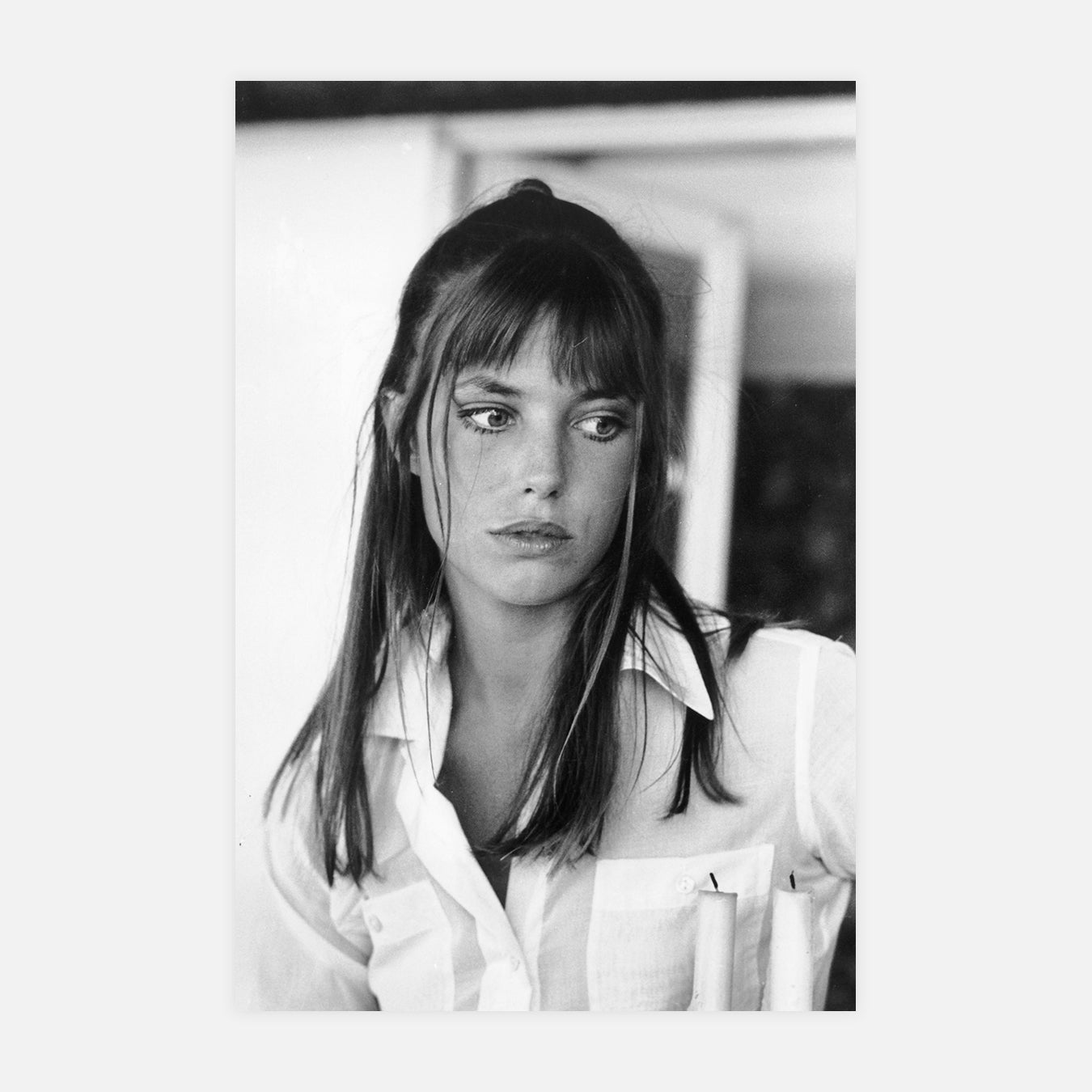 Jane Birkin sur le plateau du film "La piscine" - Photo d'art