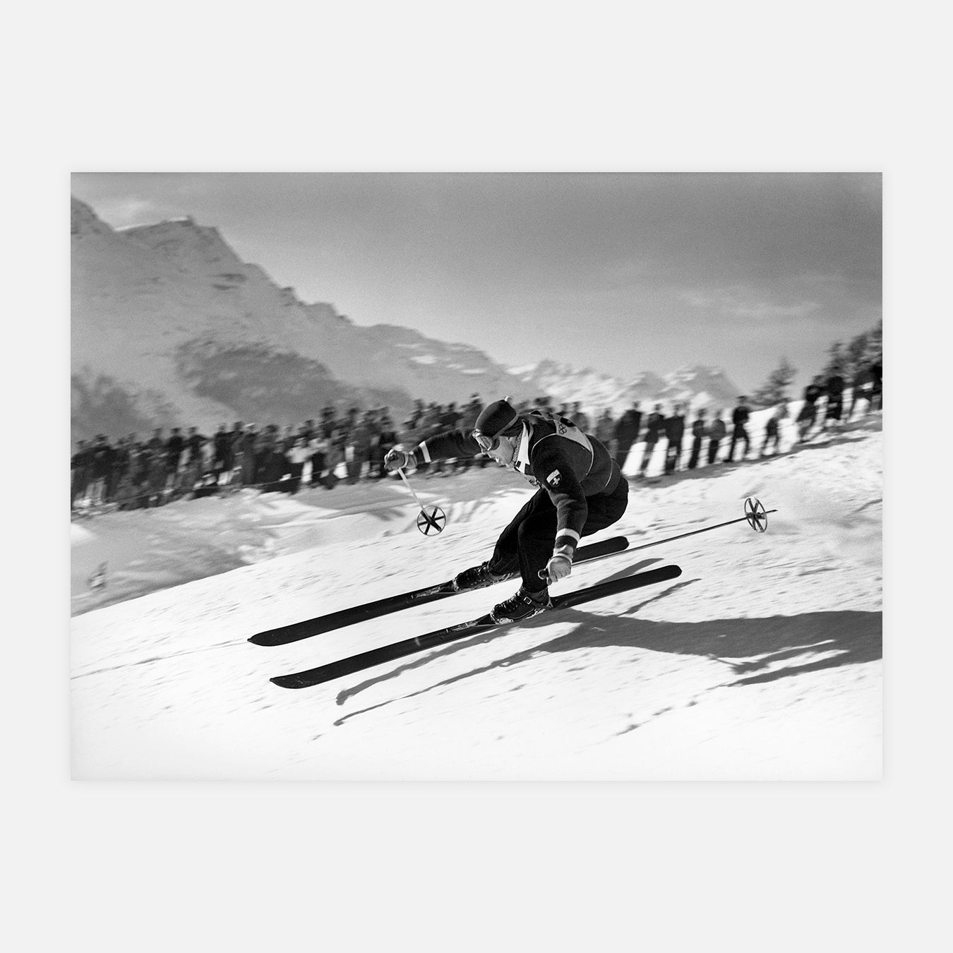 Le skieur Karl Molitor aux Jeux Olympiques d'Hiver - Photo d'art