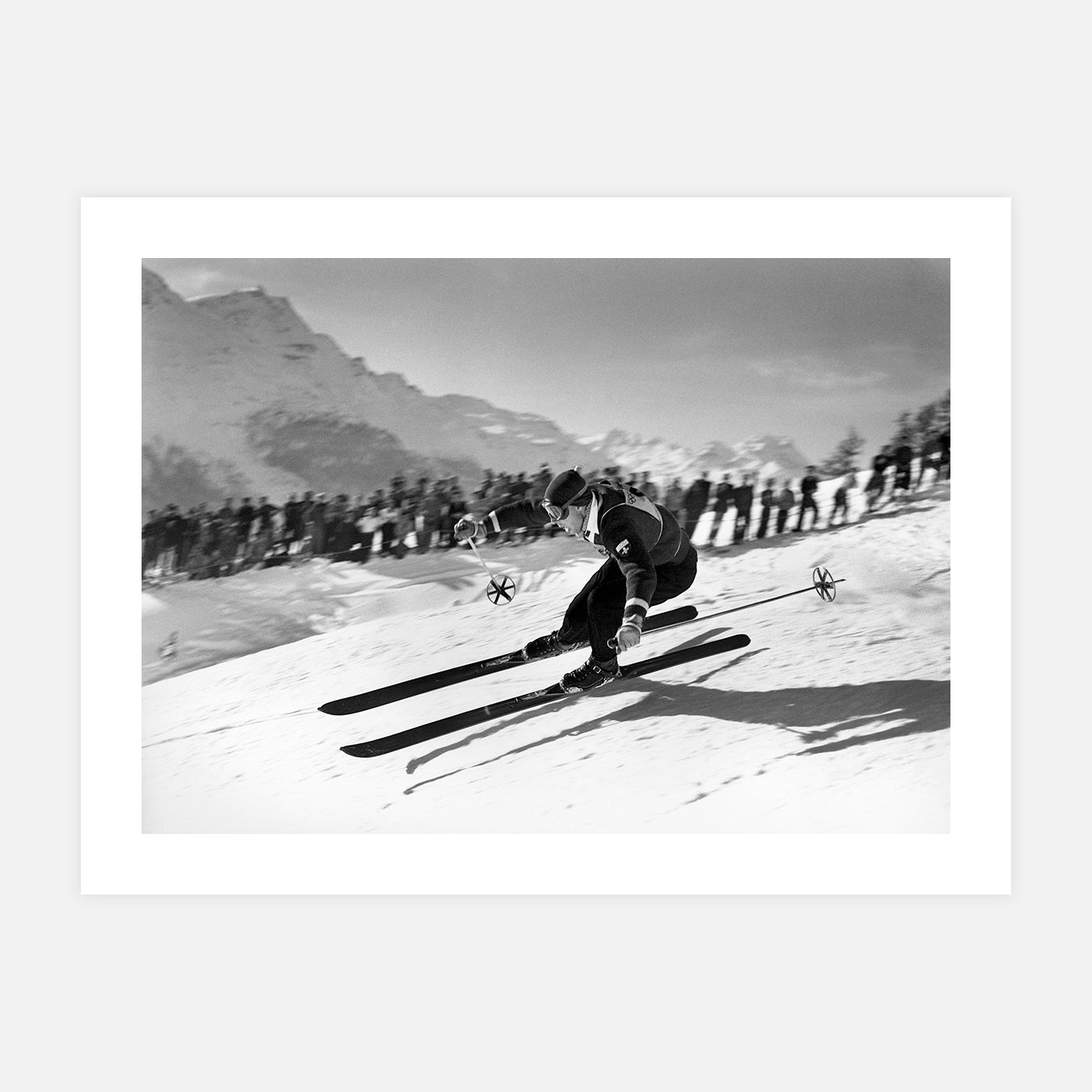 Le skieur Karl Molitor aux Jeux Olympiques d'Hiver - Photo d'art