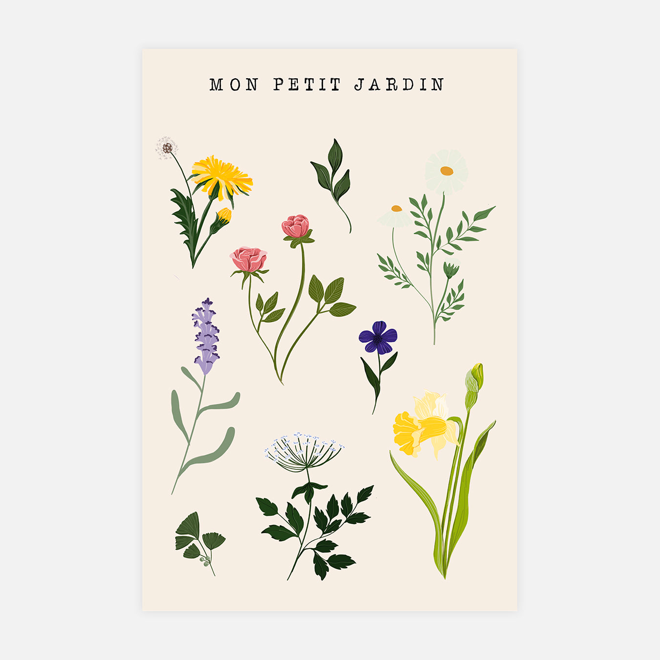 Mon petit jardin - Illustration d'art