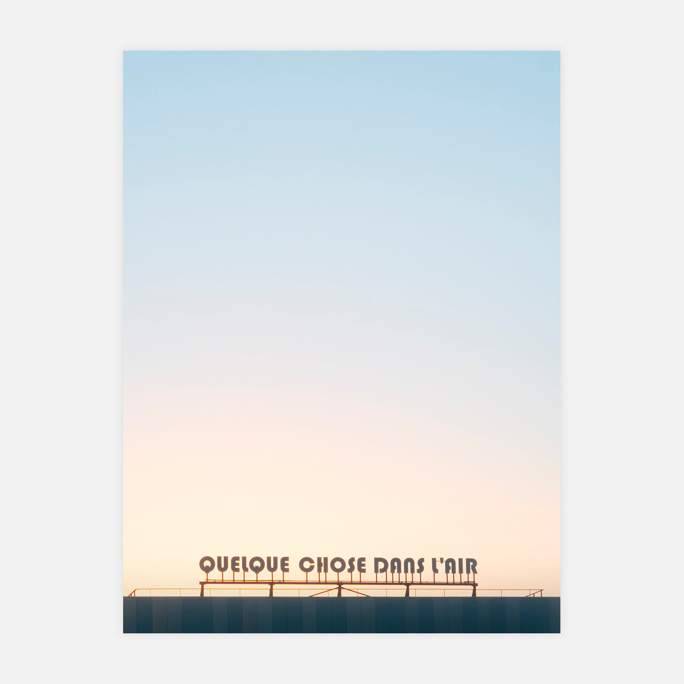 Quelque chose dans l'air - Photo d'art