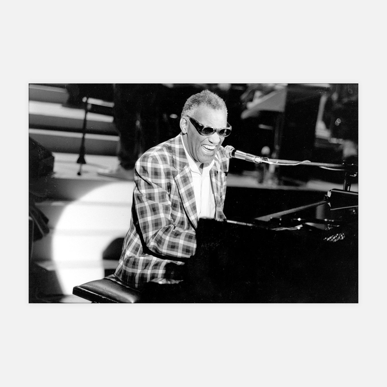 Ray Charles au piano dans "Le grand studio" - Photo d'art