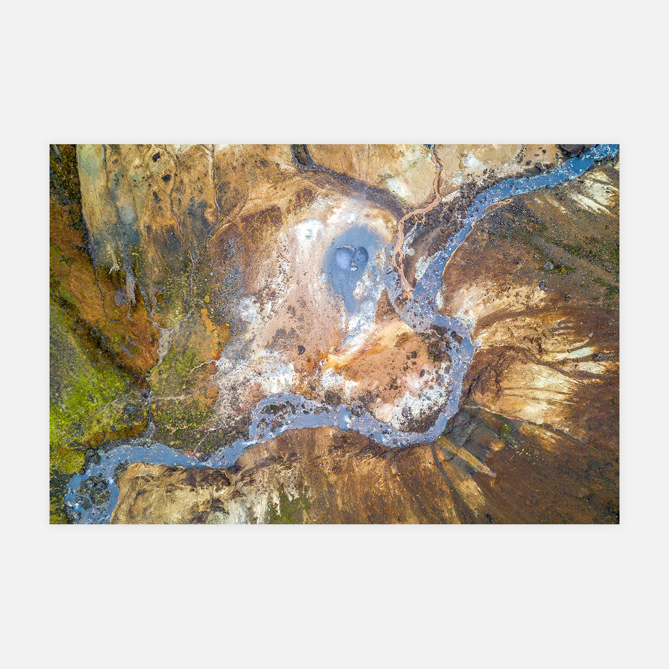 Rivière géothermale - Photo d'art