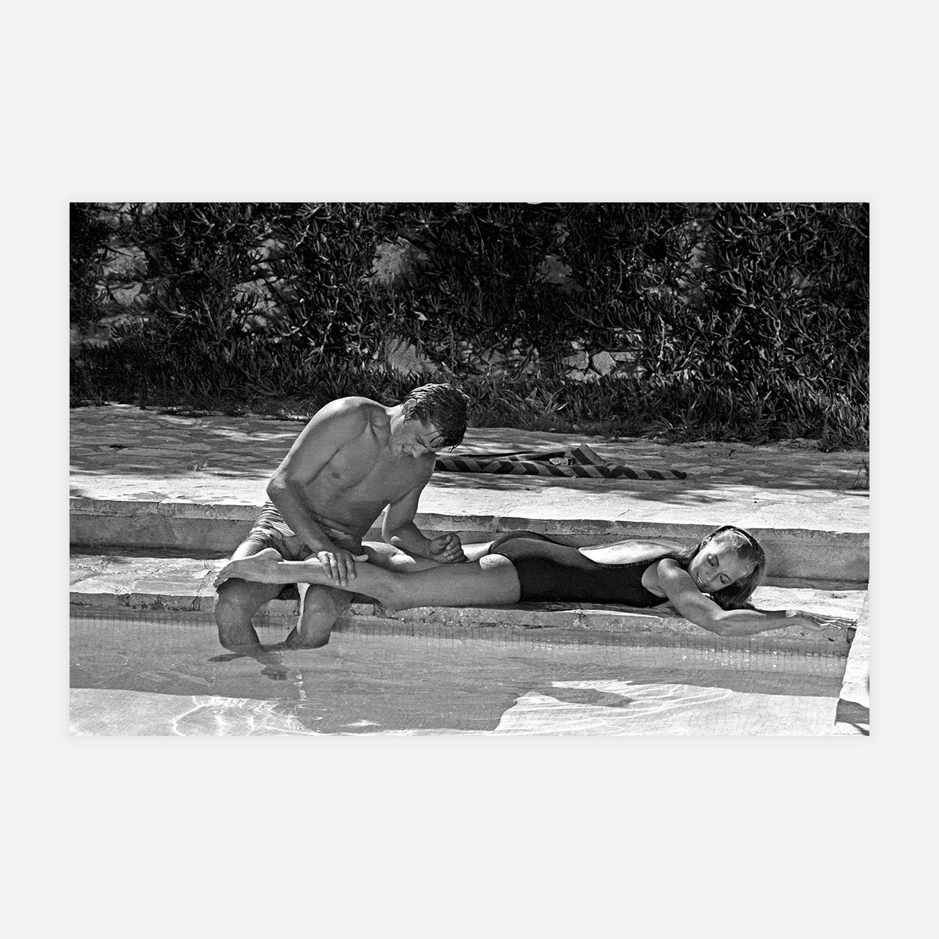 Romy Schneider et Alain Delon "La Piscine" - Photo d'art