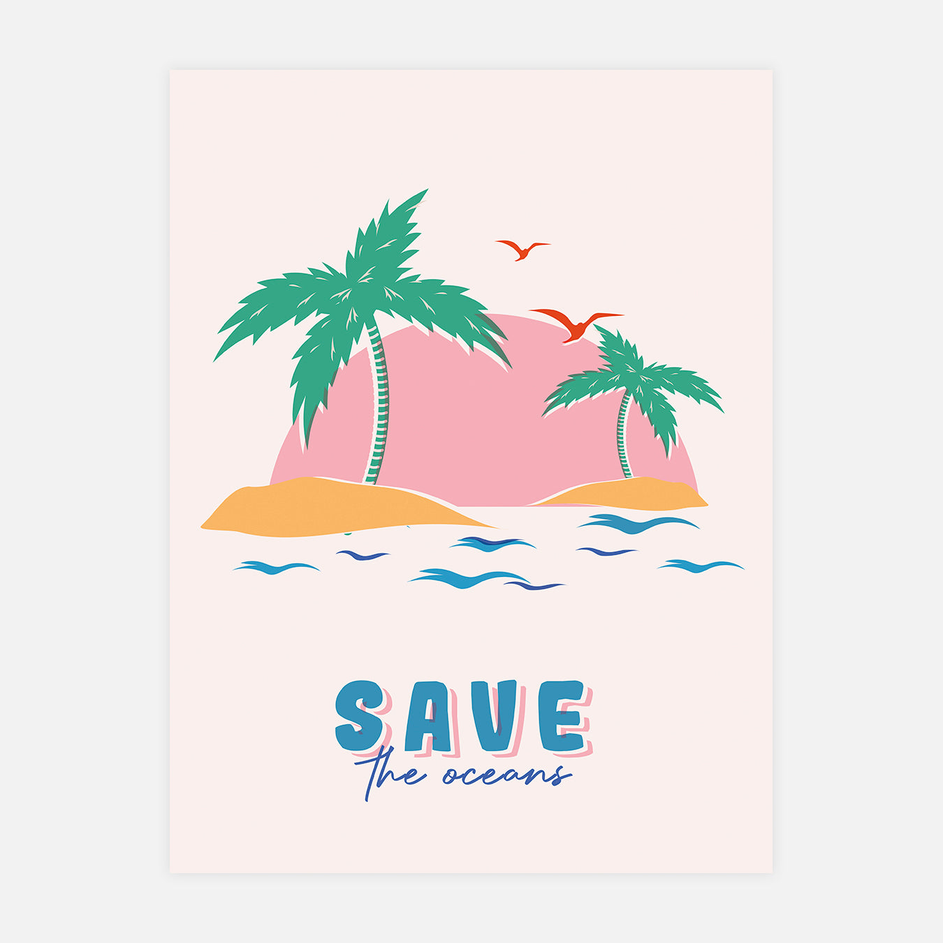 Save the oceans - Illustration d'art