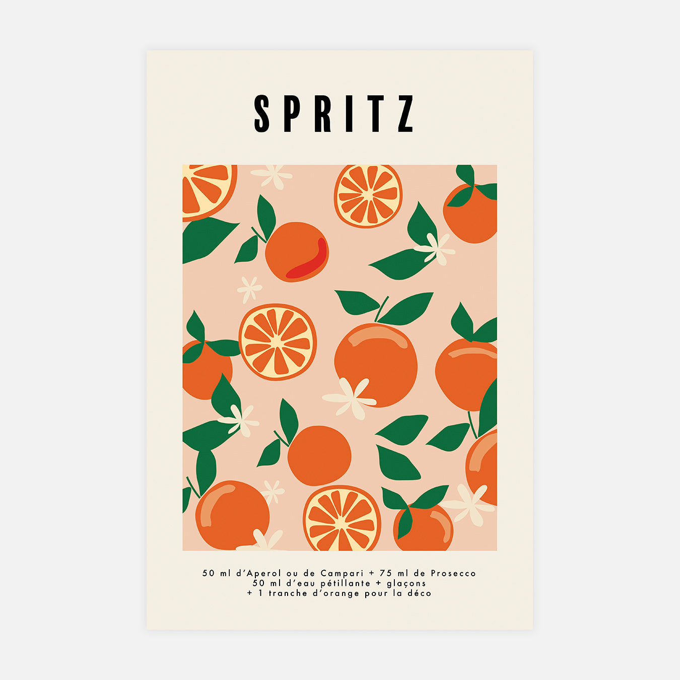 Cocktail Spritz - Illustration d'art