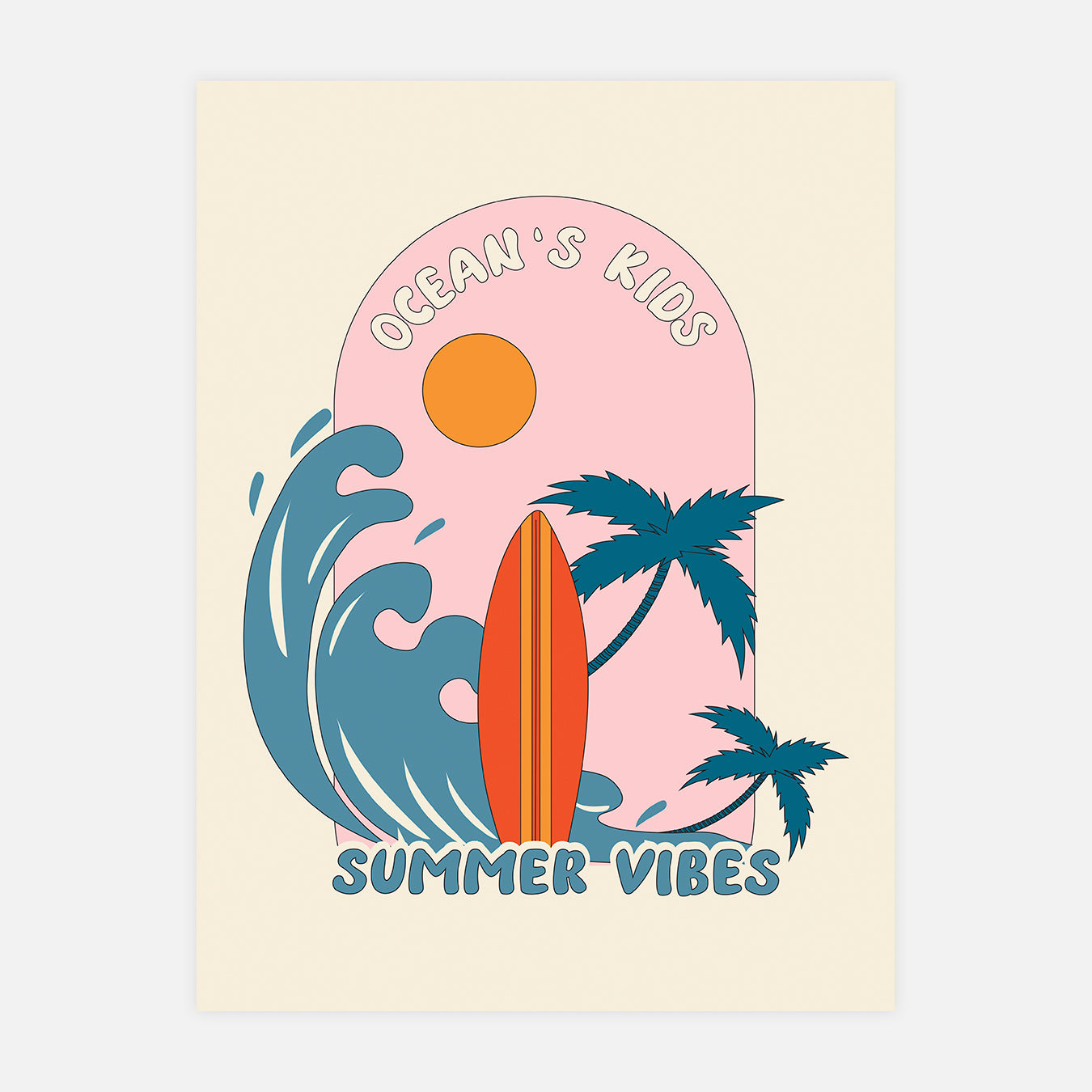 Summer vibes - Illustration d'art
