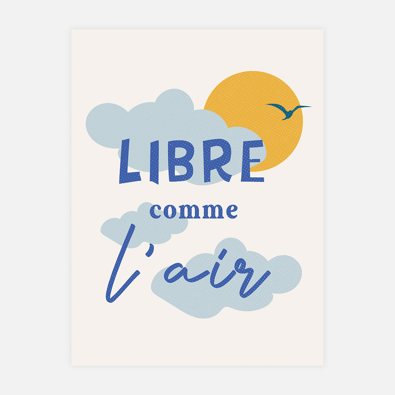 Libre comme l'air - Illustration d'art