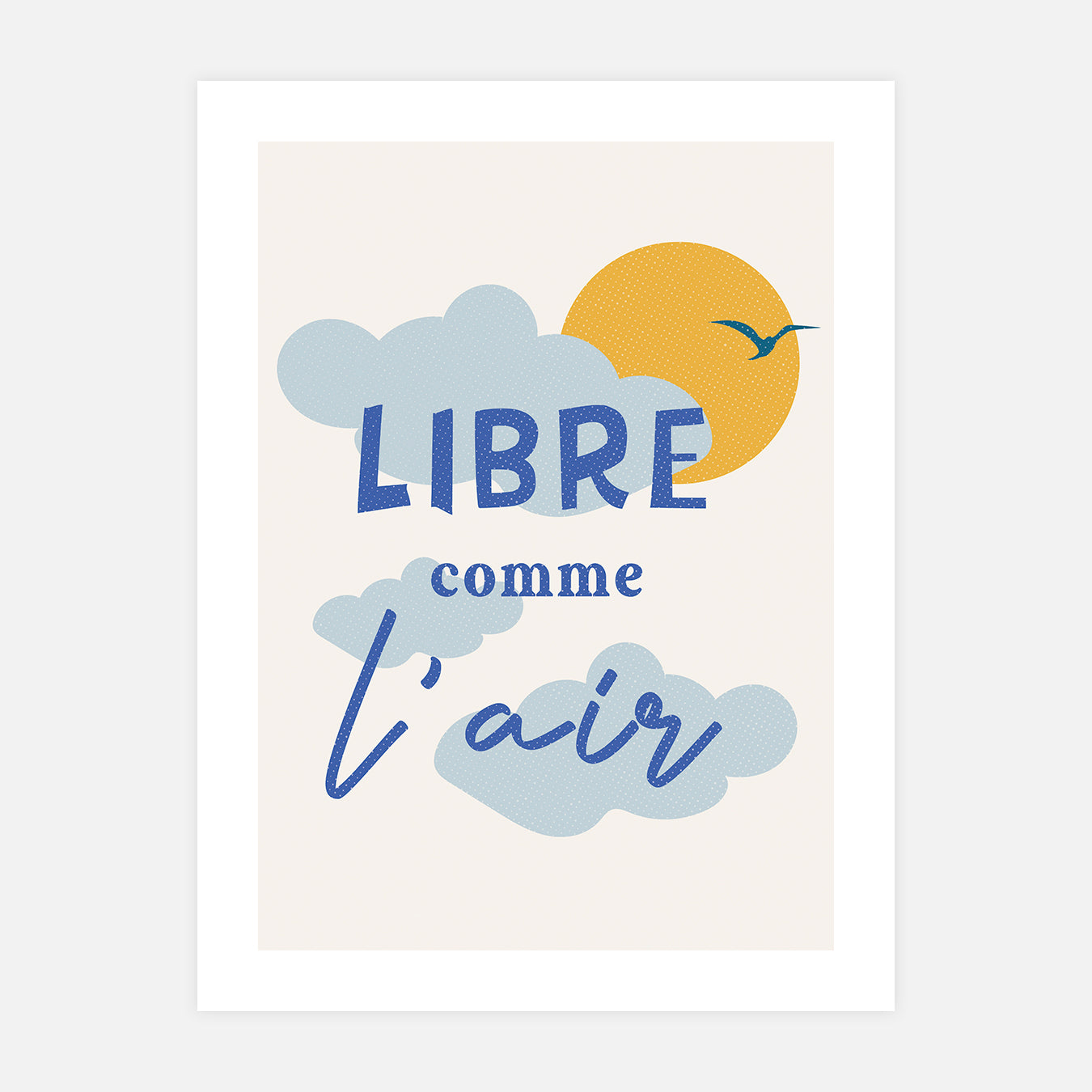 Libre comme l'air - Illustration d'art