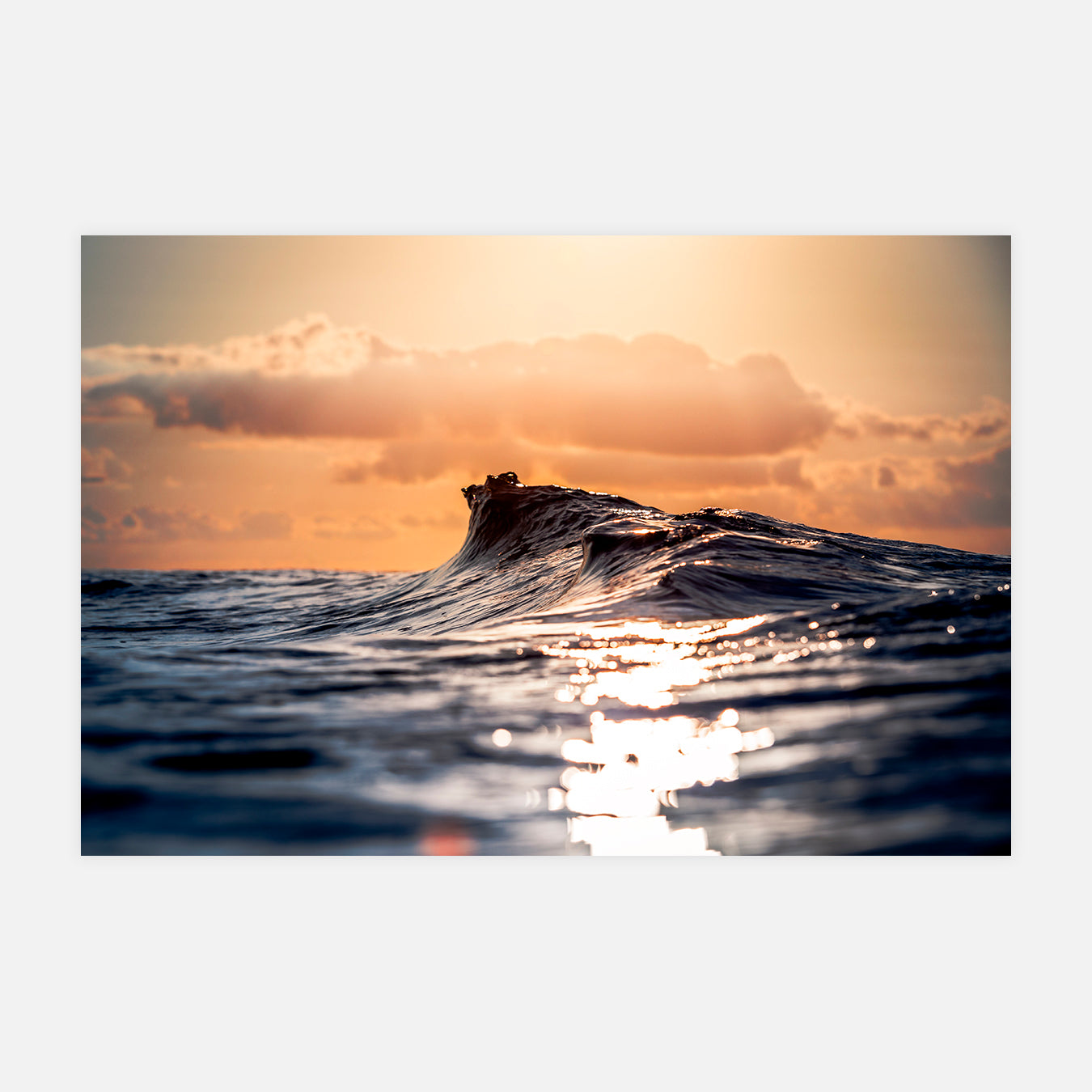 Sunrise over sea - Photo d'art