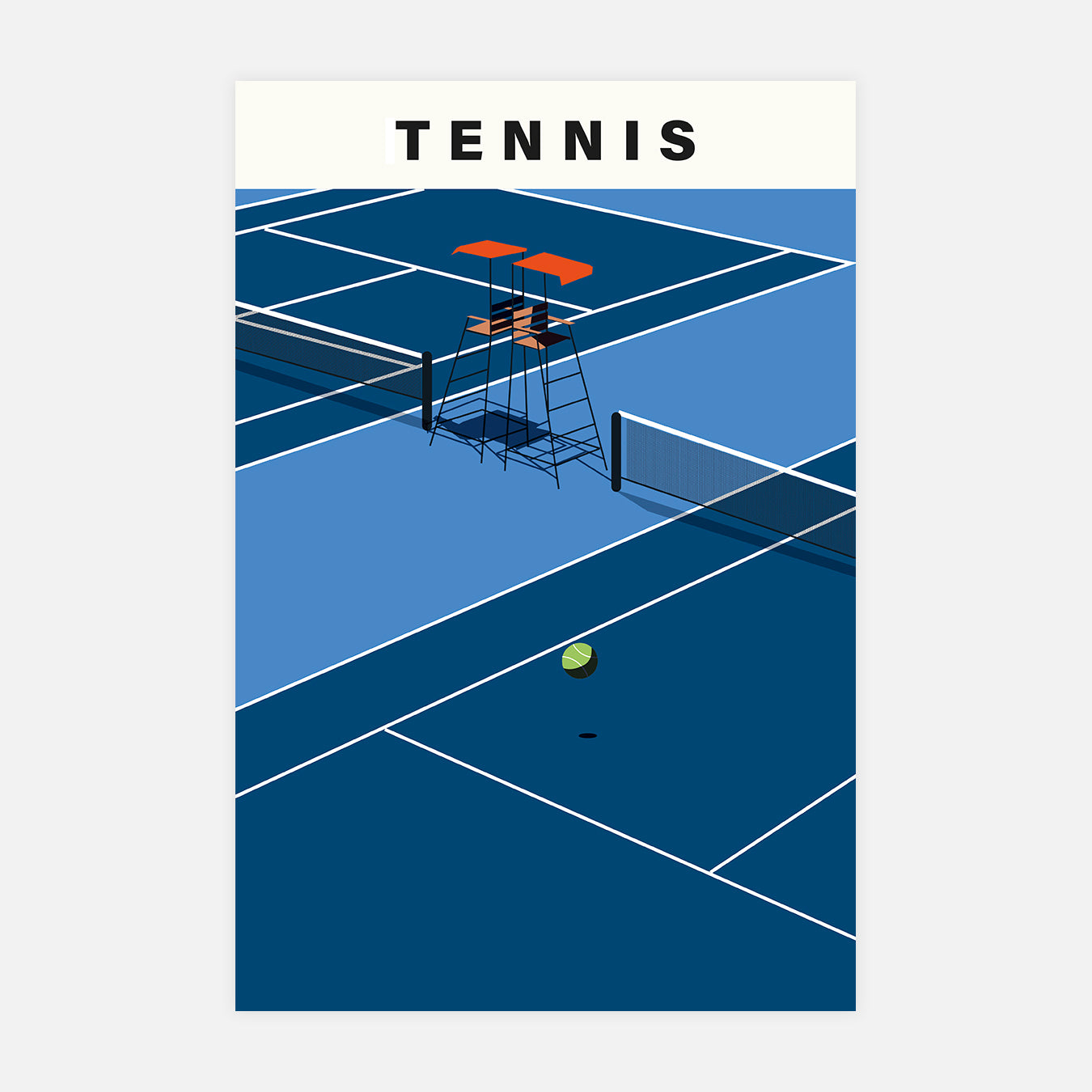 Tennis - Illustration d'art