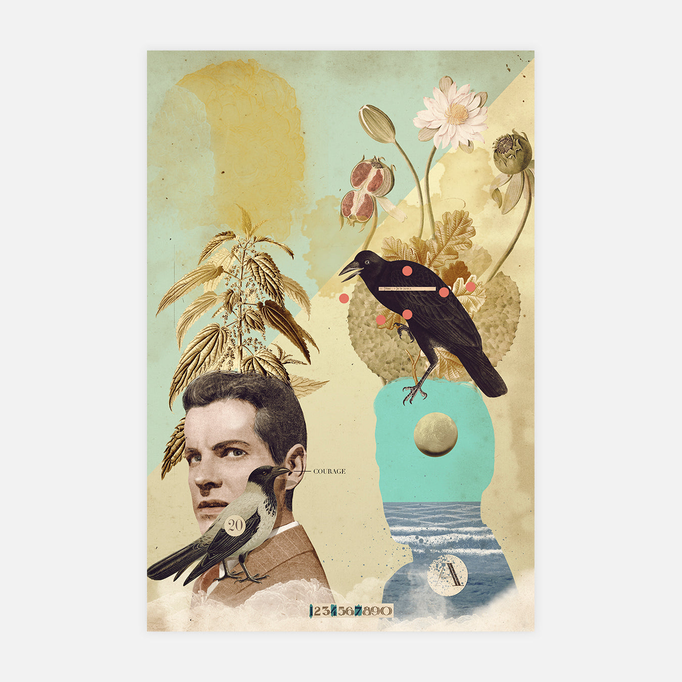 Un oiseau me l'a raconté - Illustration d'art