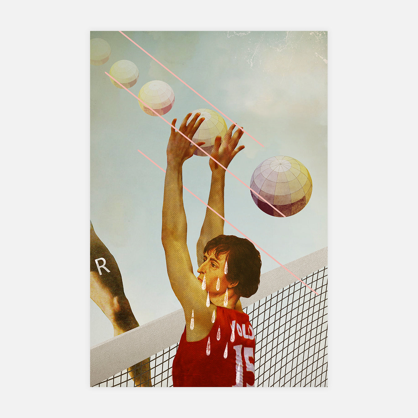 Volley - Illustration d'art