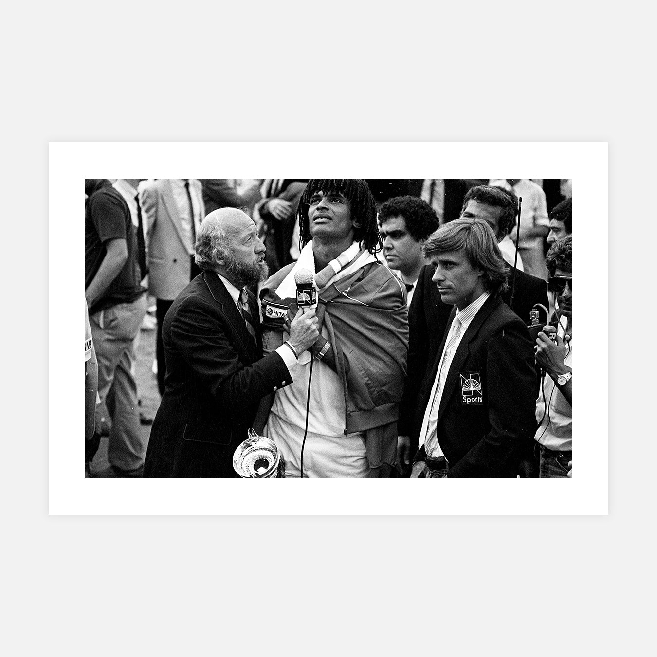 Yannick Noah gagnant de Roland Garros - Photo d'art