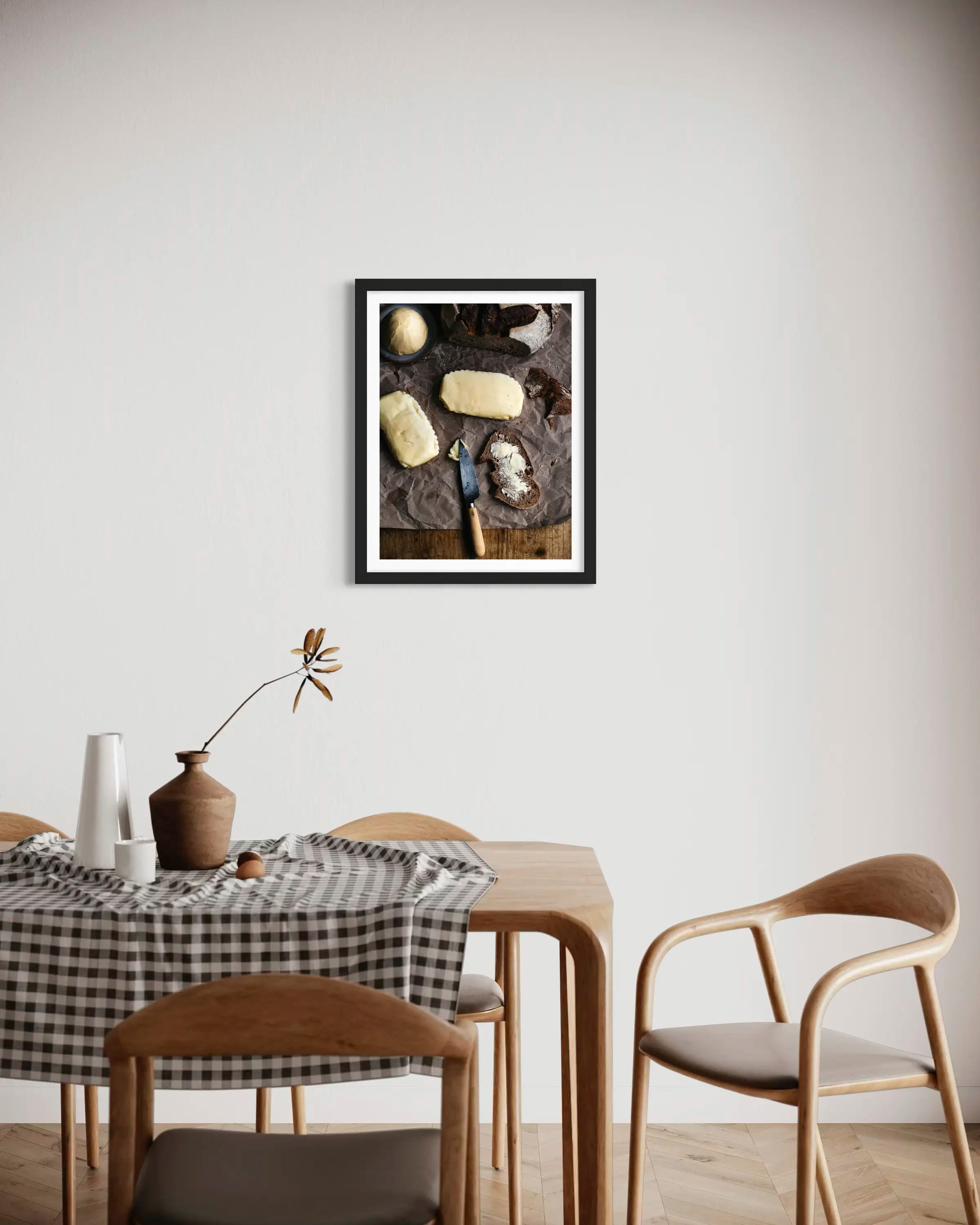 Beurre salé et bon pain - Photo d'art