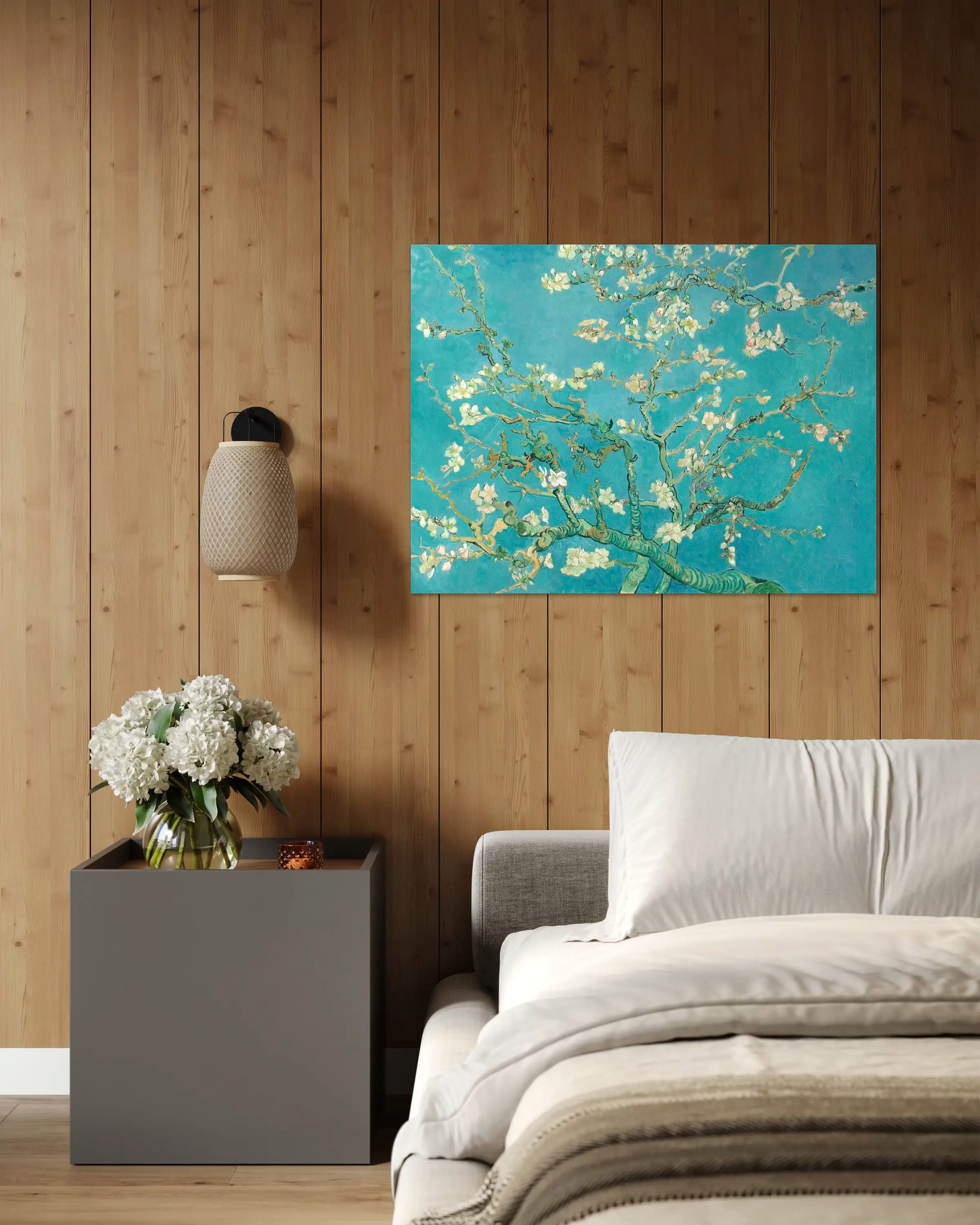 Amandier en fleurs - Peinture d'art