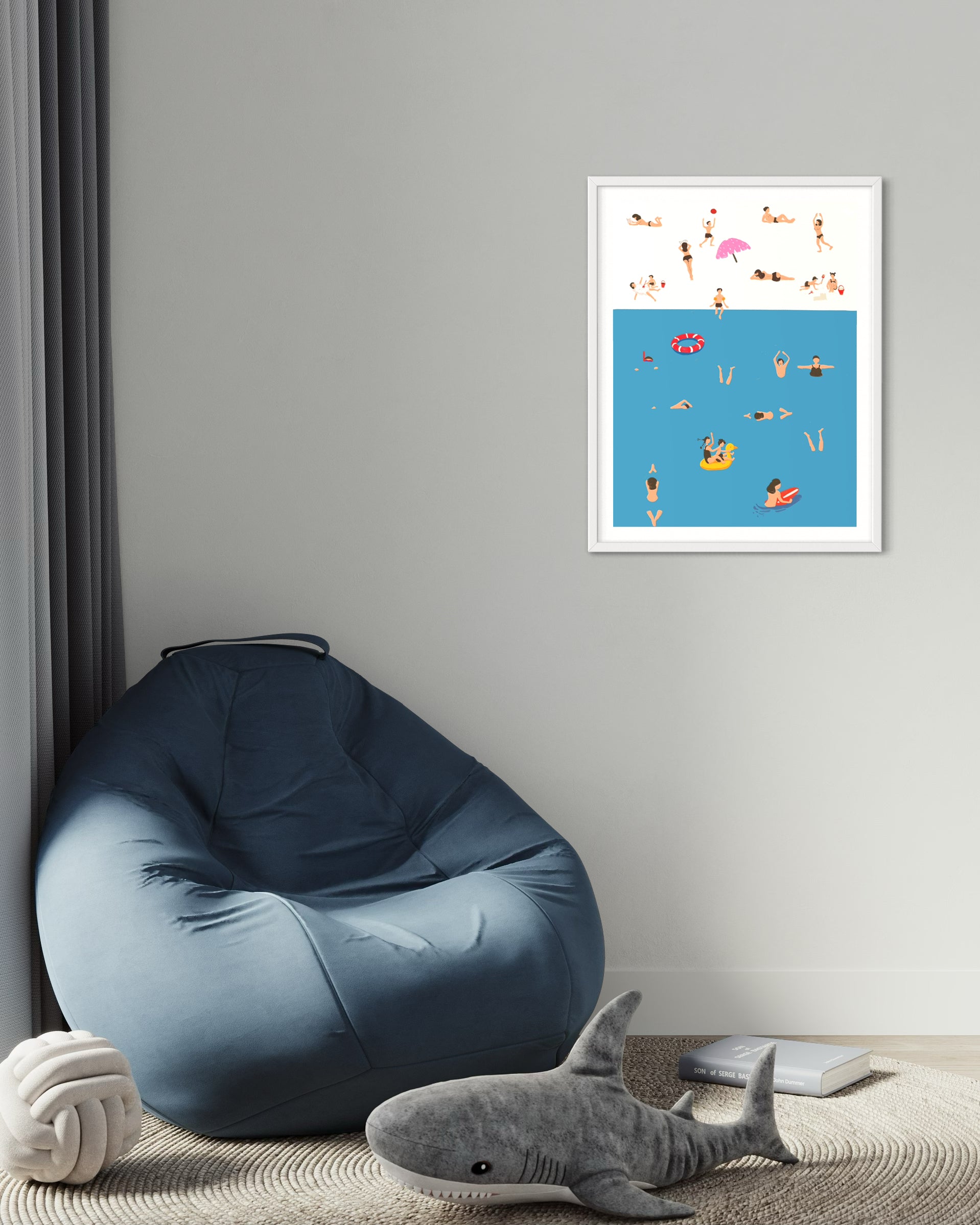 Plage - Illustration d'art